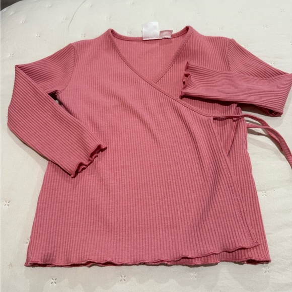 Zara Other - Zara Kimono Style Dusty Pink Girl’s Crossover Top Size 3T NWOT